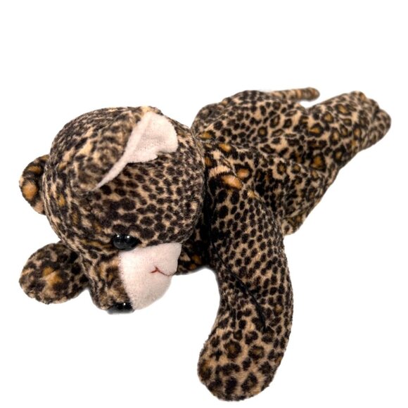 Beanfuls Playmates Toys Dottie Leopard Cat with Black Baby Boy Plush Stuffed Toy - Picture 3 of 13
